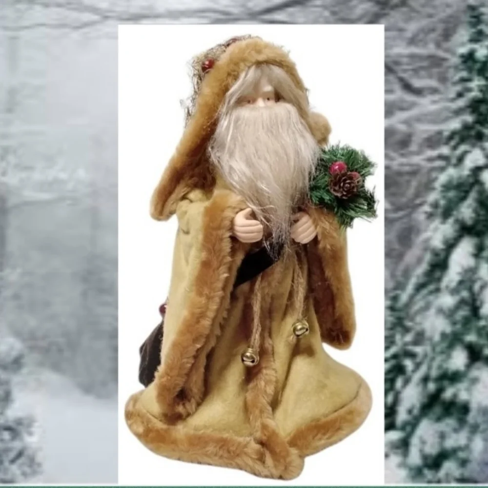 Old World Santa Handcrafted Holiday Rustic Woodlands Retro Luxury Collectors Pc